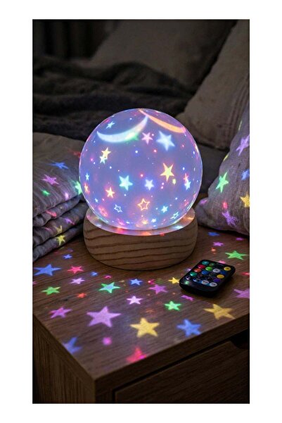 DubaiGallery 3D LED Starry Sky Projection Lamp with White Crystal Ball and Wo...