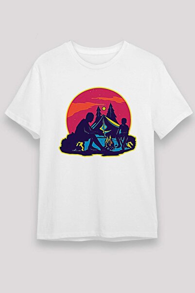 Darkhane Father's Day Unisex Printed White T-Shirt - Tshirt