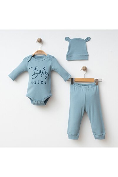 DIDuStore Coşay Bebe Unisex 3-6-9 Months Baby 2026 3-Piece Set