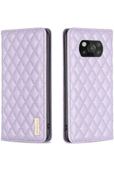 OEM Puff Rhombus Book Purple (Poco X3 NFC / X3 Pro)