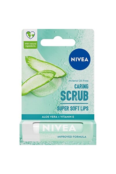 NIVEA Scrub de buze cu Aloe și Vitamina E, 4.8 g
