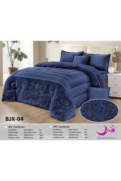 Moon Winter Bedspread - Double-Sided Velvet Fur - 4-Piece Set - Size 220*170