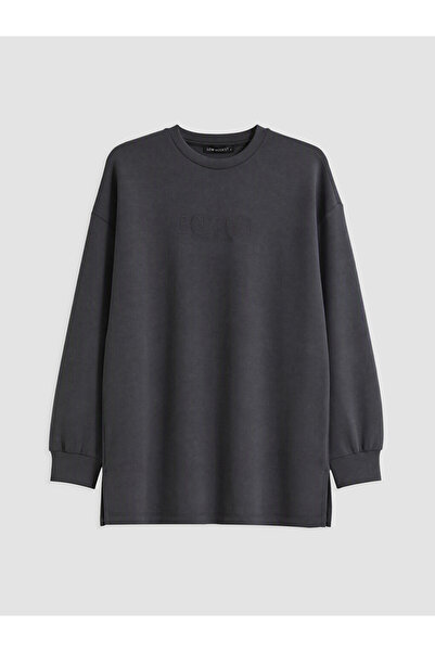 LC Waikiki Embroidered Soft Touch Women's Sweatshirt Tunic