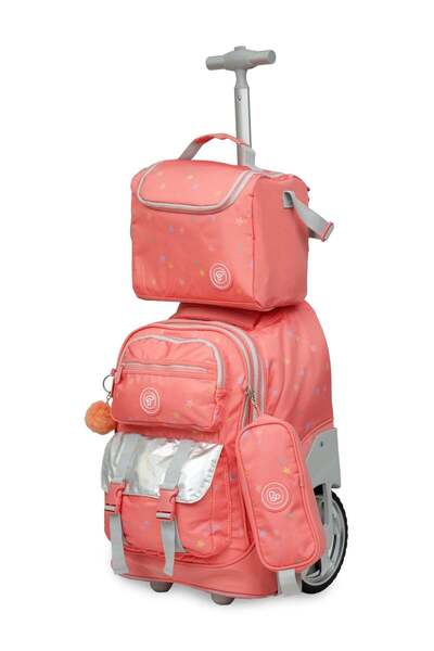 President Kids Backpack, 3 set Rolling Backpacks For Girls, Fashion Printed T...