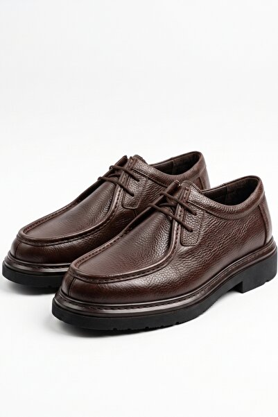 LUSIVE 100% Genuine Leather Brown Casual Comfortable Classic Men's Shoes Luas...