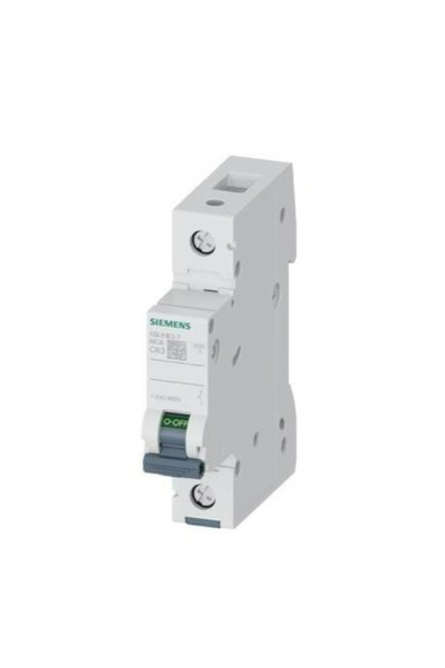 Siemens 5SL6163-7 Otomatik Sigorta C Tipi 63 Amper 1 Faz 6kA 70 mm