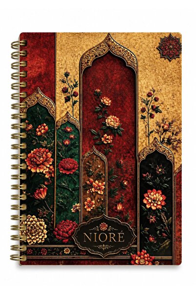 NİORE A5 سبريالي، لاليزار، 120 ورقة مسطرة، دفتر ملاحظات، دفتر مدرسي