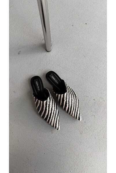 Eataly Shoes Zaya Siyah Hasır