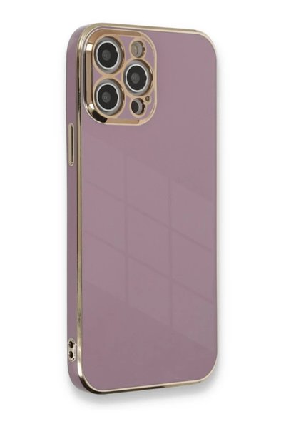 Generic Brand غطاء سيليكون فوليت لـ Apple iPhone 12 Pro Max - بنفسجي