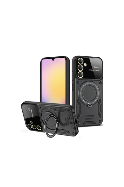 TheGencoo Samsung Galaxy A35 5g Case Joy Lens Stand Cover - Black