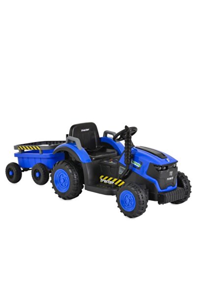 Moni Tractor Electric Terron Blue, 12V 7Ah, Remorcă, Telecomandă, 3 Viteze, 8...