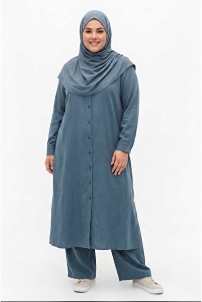 BÜYÜK BEDEN PANTOLONLU TENCEL TAKIM