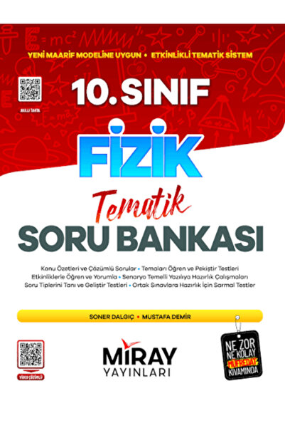 Miray Yayınları MİRAY 10. SINIF FİZİK KONU ÖZETLİ TEMATİK SORU BANKASI