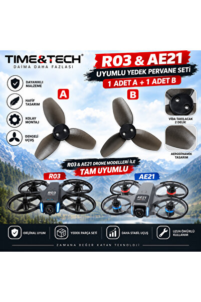 Time&Tech R03 ve AE21 uyumlu A ve B pervane seti