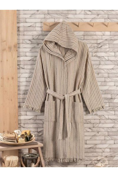 remtex 100% Cotton Bathrobe – Natural, Breathable & Highly Absorbent Bathrobe
