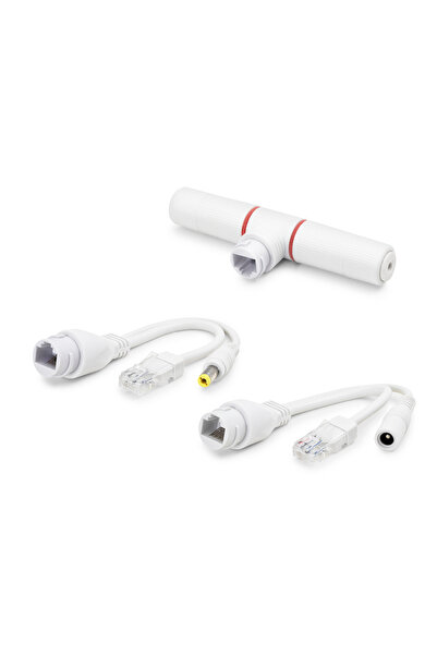 evimdeyokyok Poe Combiner Mux 2 in 1 Rj45 Data + Power Combiner Adapter - Whi...