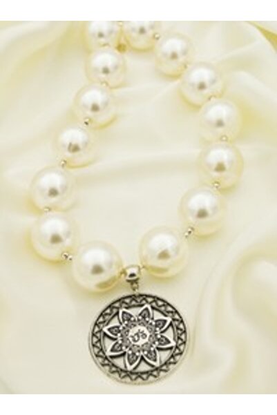 Stoneage Giant Pearl Necklace - White -