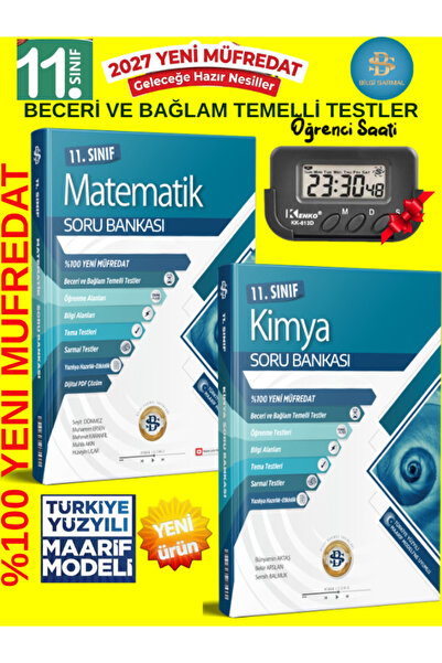 Bilgi Sarmal Yayınları Sarmal 2027 11.Sınıf %100 Yeni Müfredat Matematik-Kimy...