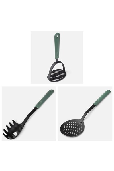 IRO Set de 3 ustensile de bucătărie, zdrobitor de cartofi, lingură pentru pas...