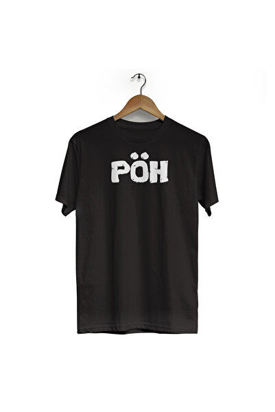 Atelier Print PÖH Yazılı Siyah Unisex Tişört – Polis Özel Harekât Temalı Bask...