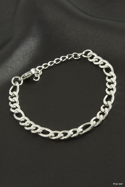 ZERO LAND Ilkestor Flat Ir Steel Bracelet (200349) Silver Color