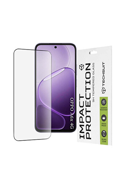 Techsuit Folie de protecție pentru OPPO A6x 4G, 111D Full Cover, Sticlă cu ad...