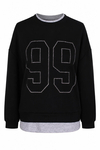trender 2699 Black Women's Sweatshirt 27Ki40000033
