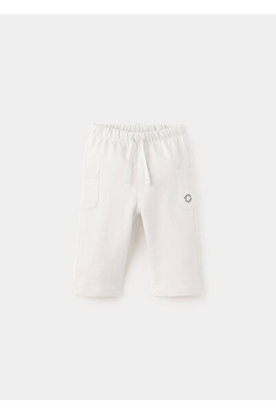 MANGO Baby İşleme detaylı cepli jogger pantolon