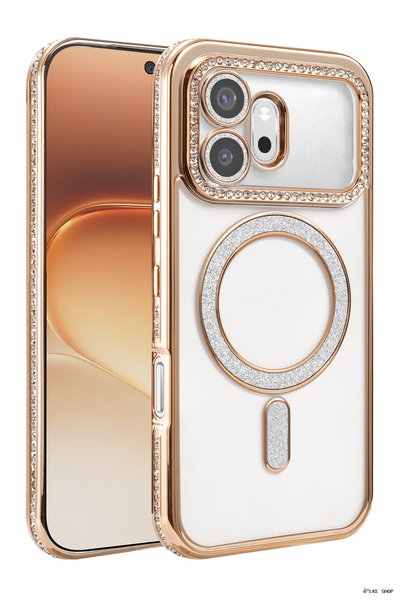New Face Ilkestor Honor 600 Joke Simli Magneticsafe Case (200100) - Gold