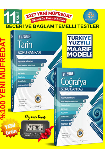 Bilgi Sarmal Yayınları Sarmal 2027 11.Sınıf %100 Yeni Müfredat Tarih-Coğrafya...