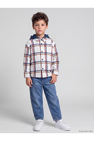 LC Waikiki Trendlucky Baggy Fit Boy's Jean Pants with Difference in Color