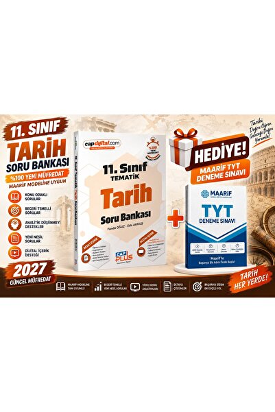Çap Yayınları 2027 GÜNCEL MÜFREDAT 11.SINIF TARİH SORU BANKASI-MAARİF TYT DEN...