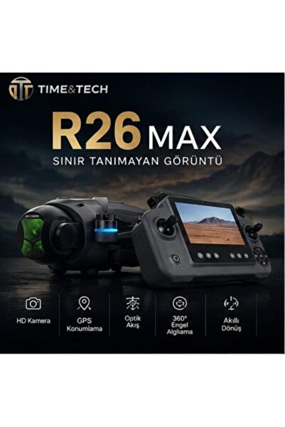 Time&Tech R26 MAX Yük Kancalı Ekranlı Kumandalı GPS Drone