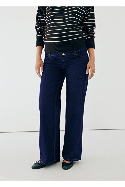 MANGO Woman Düz kesim hamile jean