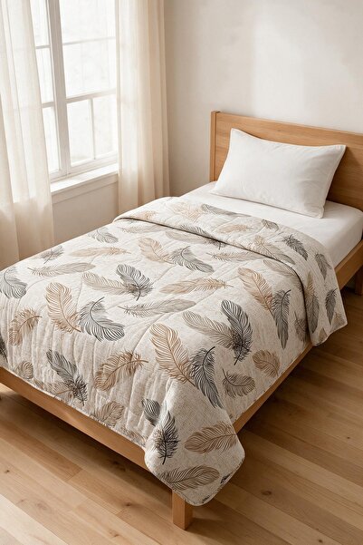 Binna Soft Kapitone Çok Amaçlı Tek Kişilik Yatak Örtüsü 150x220 cm