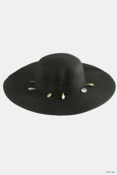 ZERO LAND Ilkestor Sea Shell Straw (205322) Hat Black