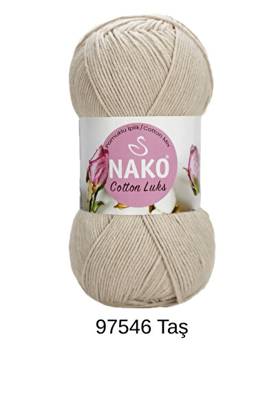 hobi dünyası evim 1 Piece Nako Cotton Luks 100 Grams 330 Meters Vest Scarf Be...