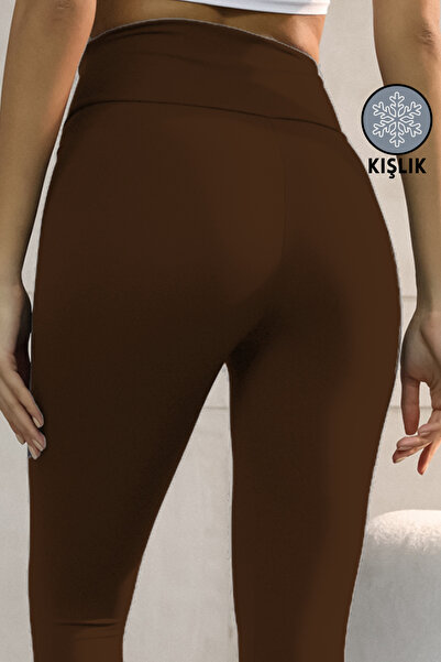 noov بنطلون ضيق نسائي عالي الخصر من نوع Shardonlu Toparlayıcı Push Up Winter ...