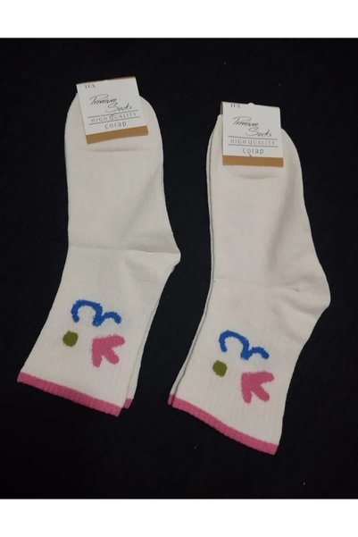 EfemİcGiyim Patterned Cotton College Socks 12-Pack