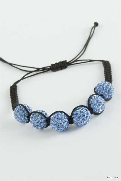 ZERO LAND Ilkestor Top Stone Macrame Braided Bracelet (231957) Blue