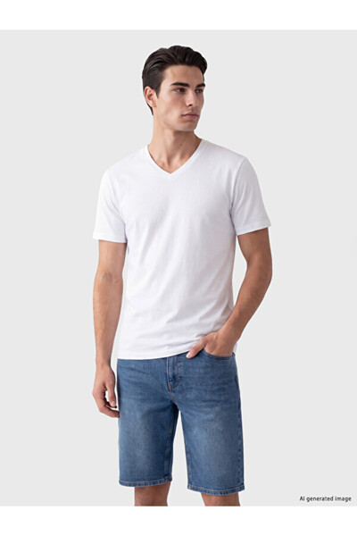 LC Waikiki Timeless Clothing & Timeless Choices V Planting Combed Cotton Men'...