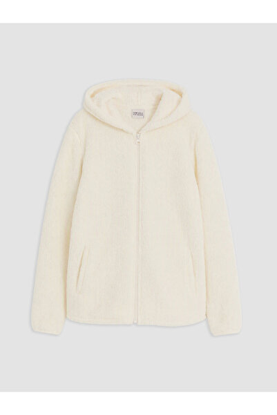 LC Waikiki Lcw Girls' Plush Zippered Sweatshirt