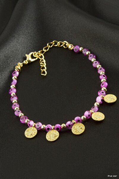 ZERO LAND Ilkestor Evil Eye Beaded (03105) Bracelet Pink