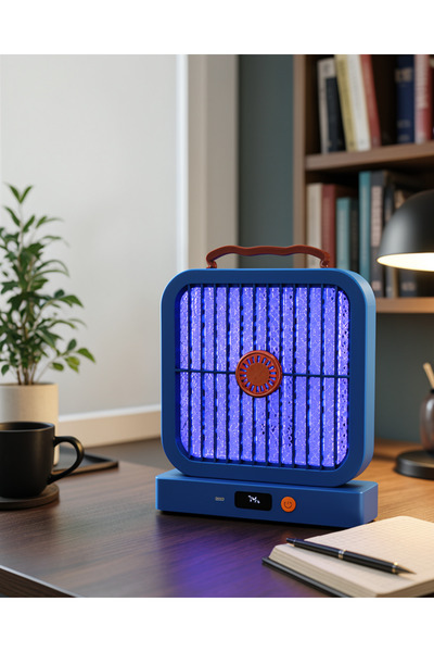 Azrlya Mavi Elektrikli Lamba ile UV Işıklı Şarj Edilebilir Sinek Yok Edici