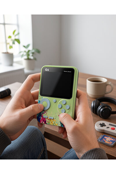 Azrlya G5 Game Box Retro Mini Oyun Konsolu – 500 Dahili Oyun Yeni Nesil