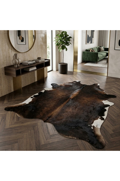 Solid Kahve İthal Premium Hakiki Dana Postu 200x185cm