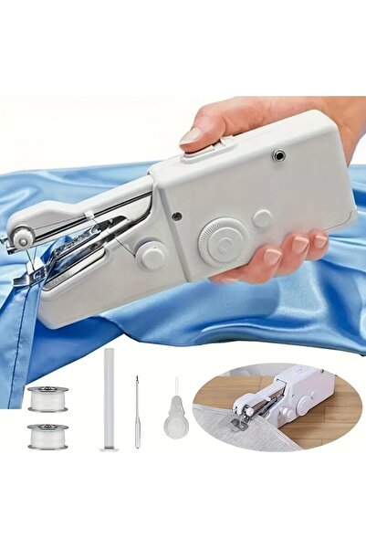Generic Compact Handheld Sewing Machine - Portable Quick Stitch Tool for Fabr...
