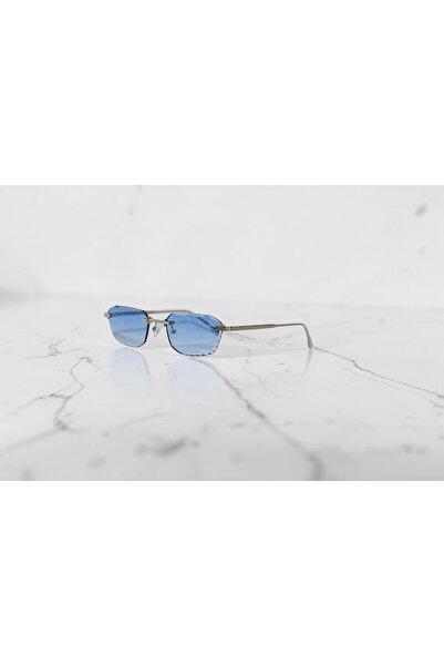 SBR Vareno Ochelari de Soare, Rimless, Lentile Nylon Gradient Blue UV400 Categoria 3