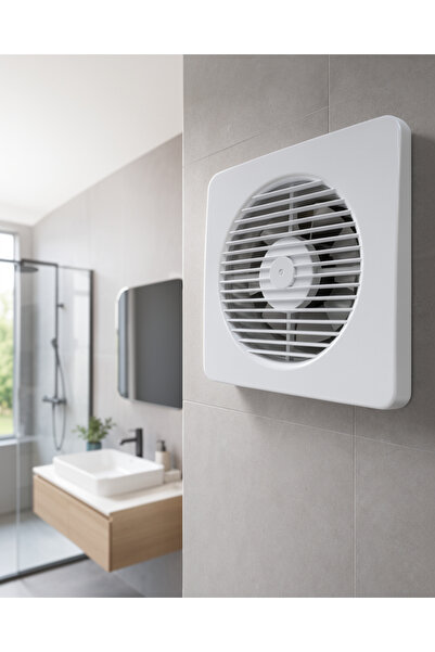 Dekoratif 20 W Havalandırma Fanı 150 mm Bağlantı Çapı 20,8 x 20,8 cm