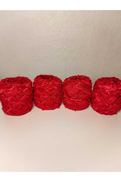 kartopya Kırmızı Renkli Kelebek Örgü İpi 400 Gr(4X100 gr)